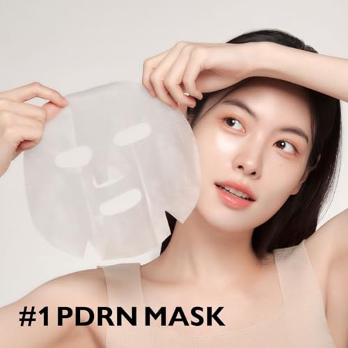 Genabelle PDRN Rejuvenating Mask Sheet - Lightweight Glass Skin & Toning Mask Sheet with PDRN, Niacinamide, Hyaluronic Acid, To Deeply Hydrate, Cool, and Visibly Plump the Skin, 0.84 fl oz* 5ea