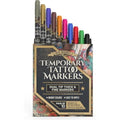 Tattoo Pen Kit for Skin ? 10 Temporary Tattoo Markers with Dual Tips & 20 Stencils, Body-Safe Ink for Face, Hands & Arms ? Fun Body Art Pens for Kids, Teens, Parties, Festivals & Costume Design