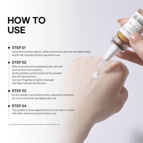 innerTIDE Exo Bright Melting Powder in Cream - 200 Million Exosomes, Glutathione, Collagen, Niacinamide | Hydrating, Barrier Repair, Brightening, Anti-Wrinkle, Pore Care | Korean Skin care 0.24oz / 7g