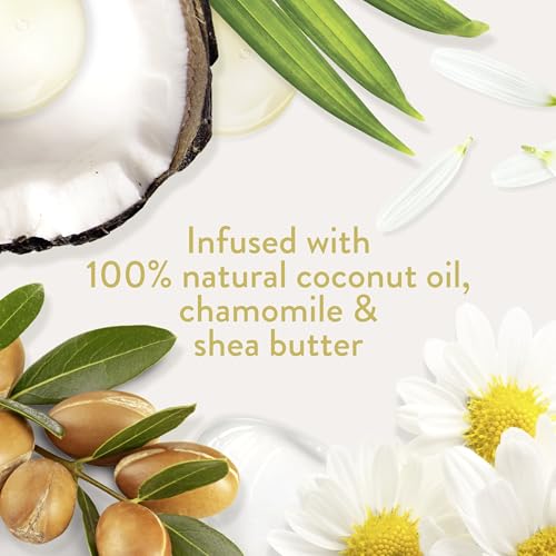 Suave Baby Curl Shampoo for Curly, Coily Hair, with 100% Natural Coconut Oil, Chamomile & Shea Butter No Parabens, Fragrance, Dyes 13.5 OZ