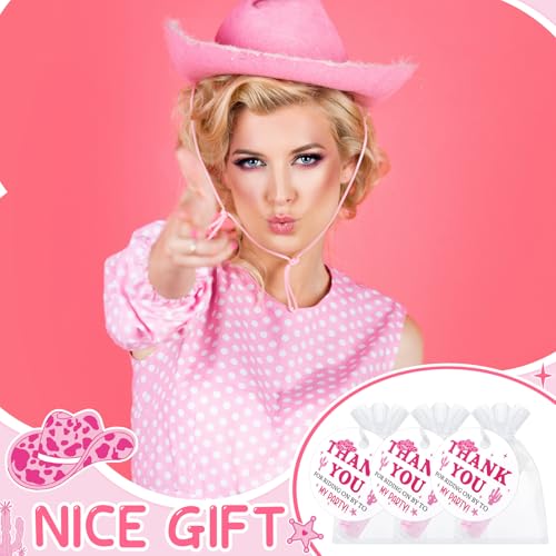 24 Set Lets Go Girls Cowgirl Party Favors 24 Lip Balm 24 Thank You Card with Organza Bag Disco Western Cowgirl Bachelorette Party Decorations for Last Rodeo Birthday Wedding Supplies