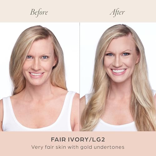 P?R MINERALS 4-in-1 Love Your Selfie Longwear Foundation & Concealer Full Coverage Liquid Foundation, Hydrating Formula, Cruelty Free