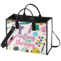 WZMPA Crafting Survival Kit Crafter Gifts Crafting Is My Therap Scrapbooking Makeup Zipper Pouch Bag Crafting Merchandise (crafting therapy-TB)
