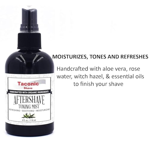 Taconic Shave All Natural Aftershave and Toning Mist - Alcohol Free - Soothes and Calms your Skin