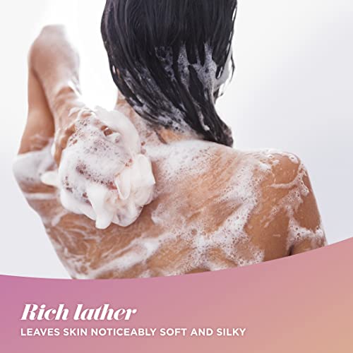 Caress Body Wash With Silk Extract For Noticeably Silky, Soft Skin Daily Silk Body Soap With White Peach & Orange Blossom 20 fl oz