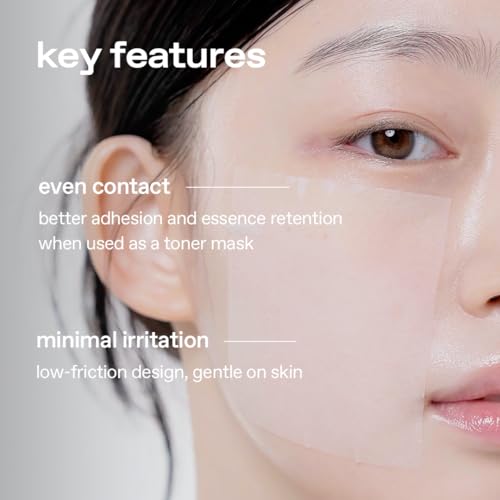 glow invisible lyocell pads | 100% biodegradable vegan?certified lyocell pads | ultra?thin sheet | lint?free and smooth for sensitive skin | versatile for toner, essence or sheet?mask use | 100 sheets