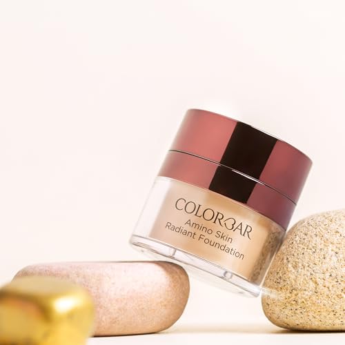 Colorbar Amino Skin Radiant Foundation - Liquid Foundation Makeup - Medium to Full Buildable Coverage Hydrating Foundation - 004 Rose Mild - 0.5 oz