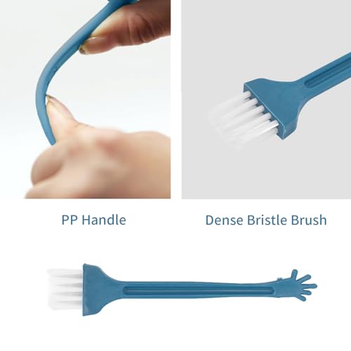 50Pack Disposable Mini Cleaning Brushes with Nylon Bristles and PP Handles for Razor, Cups, Feeding Bottles, Window Gaps, Corners, and Phones