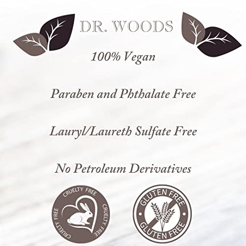 Dr. Woods Peppermint Liquid Castile Soap with Pump - Castile Soap with Pure Peppermint Oil, Body Wash for Men and Women, Contains Olive Oil, Natural Cleaner for Face, Hands, and Body - 32 Fl Oz