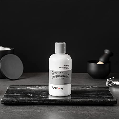 Anthony Essentials Duo Glycolic Facial Cleanser for Men and All-Purpose Facial Moisturizer - Men¡¯s Hydrating Lotion for Dry Skin