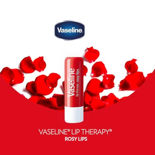 Vaseline Lip Therapy Rosy Lips 8-Pack ? Moisturizing Lip Balm, Tinted, 0.16 Oz Ea