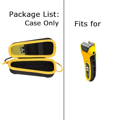 Hard Case Applicable Electric Shaver MAX-T/GDKLXL,Travel Case for Waterproof Rechargeable Shaver, Model 7061-100 Storage Case - Tourmate(Only Case)