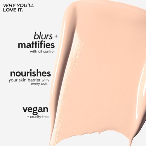 RUBY'S ORGANICS Liquid Foundation | Waterproof Full Coverage Long Lasting | Matte & Poreless, Full Coverage Blendable Normal to Oily Skin | Paraben and Synthetic Free| Shade LM 01.8, 30ml