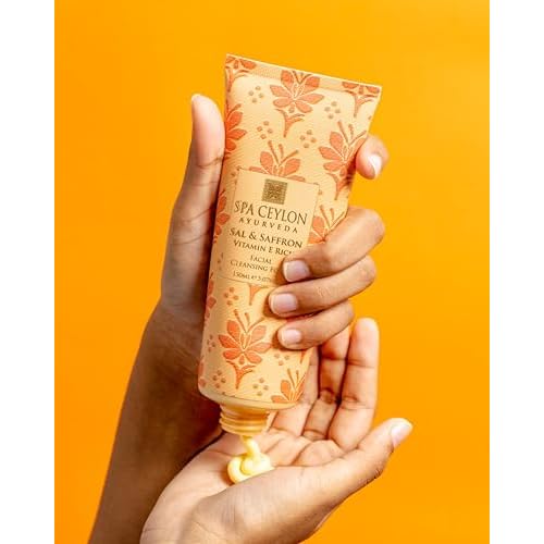 SPA CEYLON Sal and Saffron Vitamin E Enriched Facial Cleansing Foam | Gentle Cleanser | Hydrating | Skin Radiance