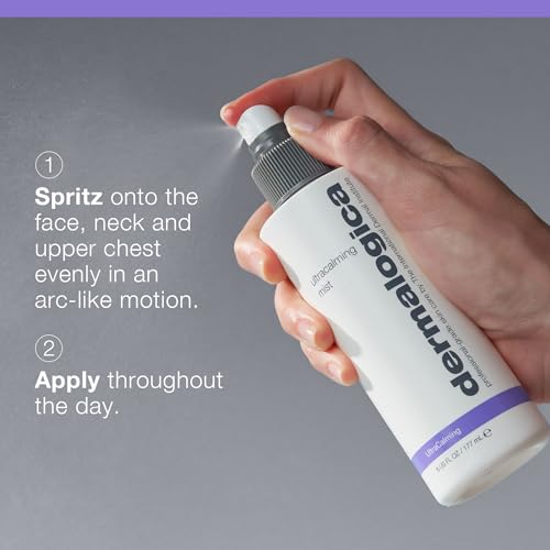 Dermalogica Ultracalming Mist, Facial Spray for Sensitive Skin with Aloe, Soothing and Hydrating - Quickly Relieves Inflammation and Discomfort, 6 Fl Oz