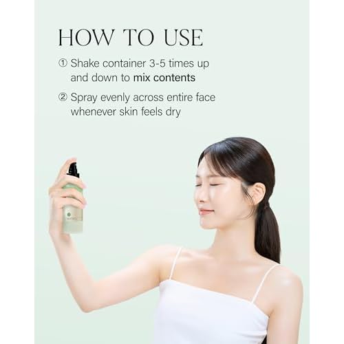 About Me SOOP Calming Bi-Phase Aqua Mist ? 80.4% Jeju Cypress Water Fine Mist Face Spray, 2-Layer Hydrating Spray with Centella & Tea Tree, Vegan Makeup Setting Spray for All Skin Types, 4.23 fl oz