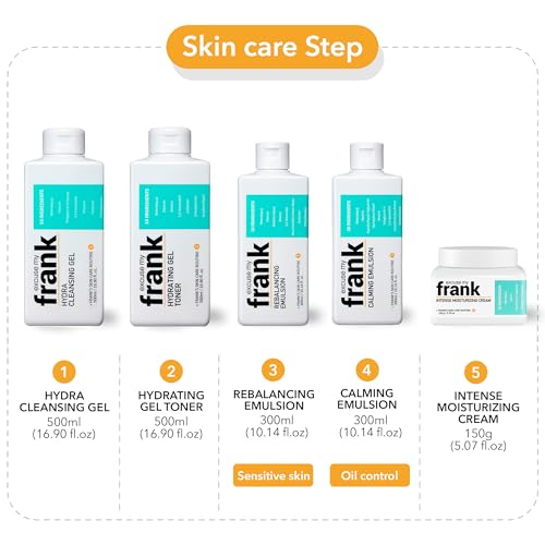 Excuse My Frank - Rebalancing Emulsion Korean Face Moisturizer for Dry & Itchy Skin, Deep Hydration & Soothing Care Lightweight Korean Skin Care Hydrating Moisturizer Face Serum (1 Pack)