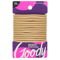 Goody Ouchless Hair Elastics ? No Pull, No Breakage, Tangle-Free Hold for Thick, Curly, Coily & Textured Hair ? 15 Count, Blonde, Long-Lasting Ponytail Holders for Women & Men