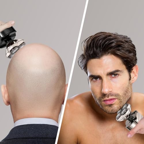 4Pack Pro 4 Head Replacement Blades for Pitbull Shaver Replacement Heads for Skull Bald Head Razors Gold PRO, Silver PRO, Platinum PRO¡¦ Series, Precision Replacement Blades for Head, Face.
