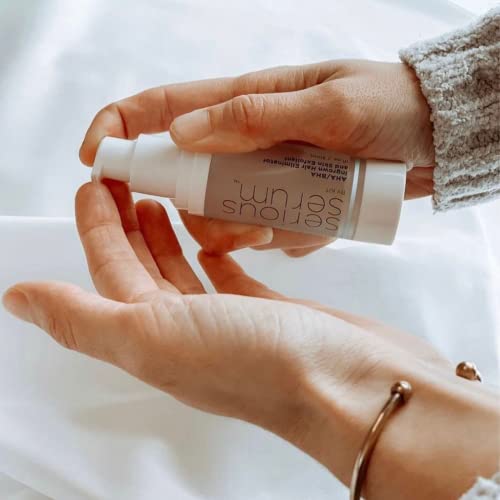 Serious Serum Exfoliating Ingrown Hair Serum ? Glycolic, Lactic & Salicylic Acid Formula for Smooth Skin ? Razor Bumps, Ingrown Hairs & Razor Burn ? Hydrating Formula for Post-Shave & Waxing Care
