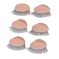 Estink Replaced Eyelids, 3 Pairs 2 Layers Layering Effect Silicone Double Eyelashes Replace Eyelids Replaced Makeup Eyelids for Mannequin Head Eyelash Training Institution Training Tool