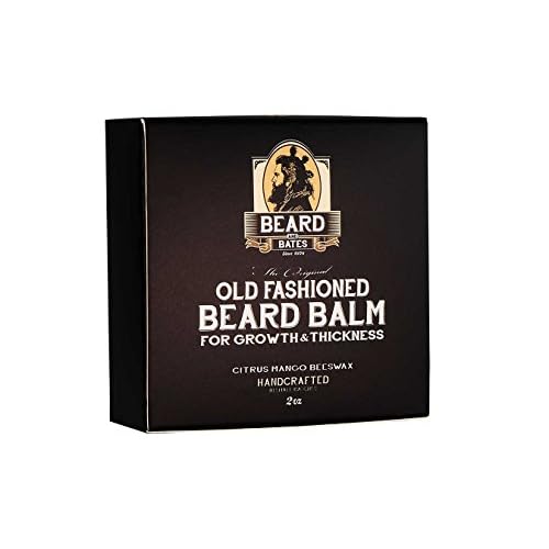Beard and Bates | The Original Old Fashioned Beard Balm for Growth & Thickness | 19th Century Beeswax Formula, Premium Oils, Boutique, Natural Grooming Conditioner