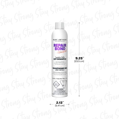 Marc Anthony Bonding Dry Shampoo - Invisible Detox for Damaged Hair, Repair Bond + Rescuplex for Moisturizing, Strengthening Hair Bonds & Fuller Look, 7 oz