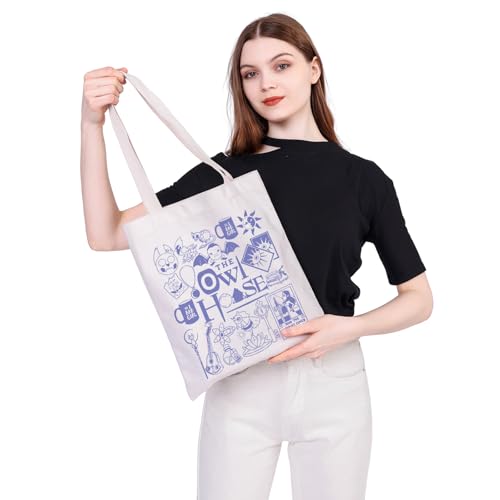 MEIKIUP Owl Inspired Gift Owl Characters Makeup Bag Tote Bag Hexside Magic Gift (owl tote bag)