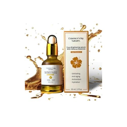 Face Brightening serum With Hibiscus Essences And Vitamin C- Moisturizes, hydrates the skin, minimizes pores, improves skin tone and firmness, reduces signs of aging, inflammation fades dark spots.