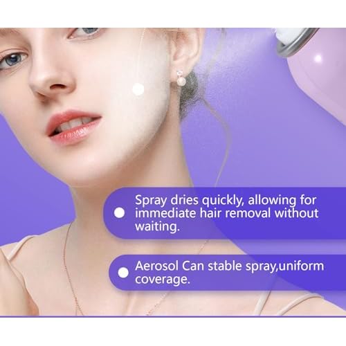 Newly upgraded 2025 Hair Identifying Spray Kit, Moisturizing&Smoothing skin &Hair Reducing Skin Care Dermaplaner Spray Set for Women Men 100ML