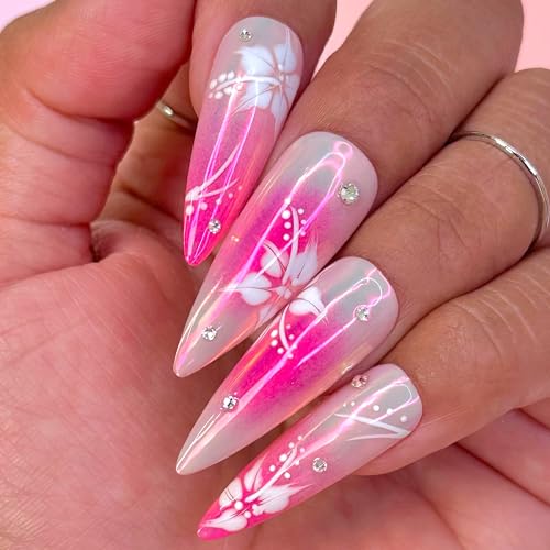 Daily Charme Stardust Chrome Powder (Ruby) 1g, Iridescent Holographic Effect Vibrant Chrome Pigment for Nails, Home DIY/Nail Salon Manicure
