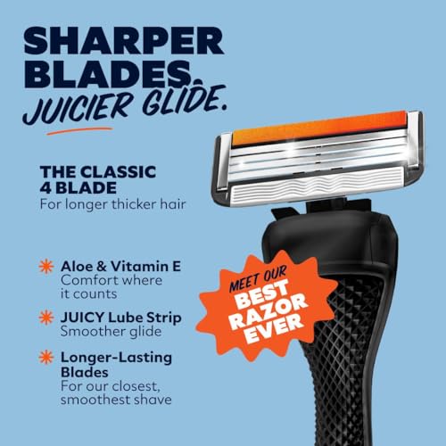 Dollar Shave Club | The Guest Pass Shave Set | 2 Swift Rinse Refill Cartridges, 1 Handle (Black), 1 Razor Cover, Razors for Men