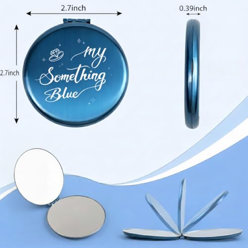 Bride Makeup Mirror My Something Blue Mirror for Bridal Shower Wedding Engagement Gifts