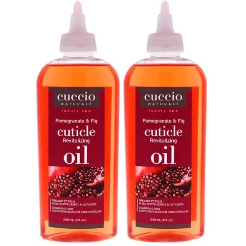 Cuccio Naturale Revitalizing Cuticle Oil - Hydrating Oil For Repaired Cuticles Overnight - Remedy For Damaged Skin And Thin Nails - Paraben Free, Cruelty-Free Formula - Pomegranate And Fig (Pack of 2)