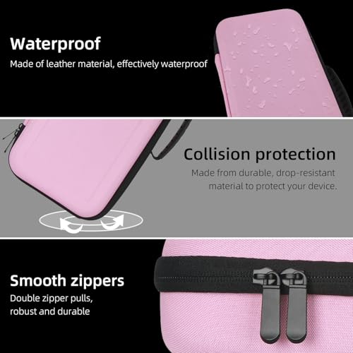 Hard travel Case Compatible with Dyson Airstrait Straightener, Carrying storage Bag for Airstrait HT01. (Pink)