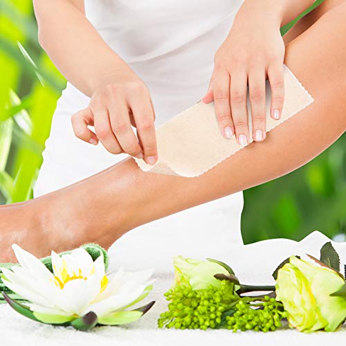 Maitys 1000 Pieces Body and Facial Muslin Strips for Hair Removal Natural Muslin Epilating Strips 2.8 x 7.9 Inches Large Bulk for Women and Men