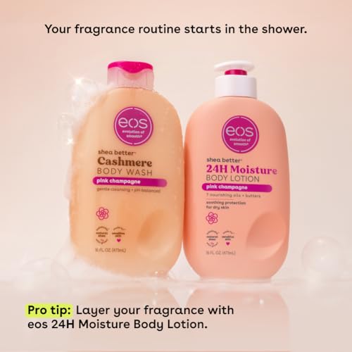 eos Shea Better Body Lotion+ Body Wash, Pink Champagne