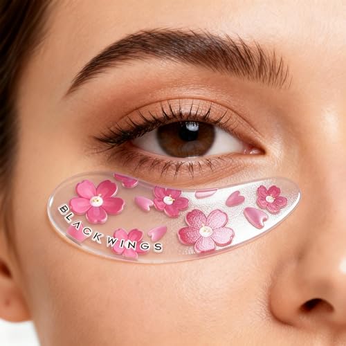 BlackWings 6 Pairs Silicone Eye Patches with Self-Adhesive Design - Cute Bear & Rabbit Inspired Eye Care Patches (Mix 6 pairs)