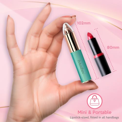 Eyebrow Hair Remover for Women | 18K Gold-Plated Head | 360¡Æ LED Light Portable Painless Epilator