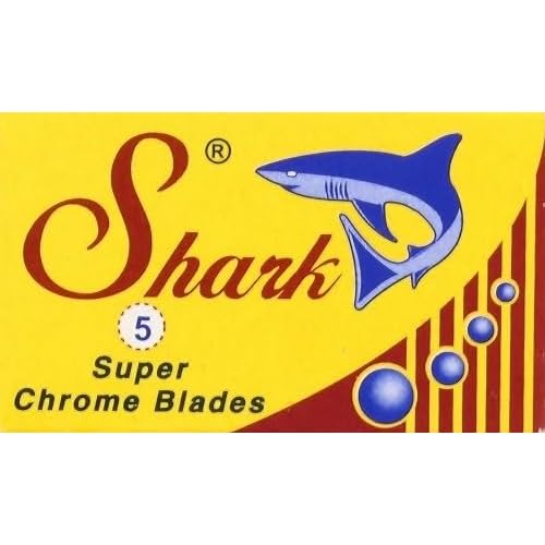 100 Shark Super Chrome Double Edge Razor Blades