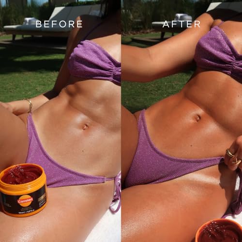 Carroten Intensive Tanning Gel | Browning Tan Accelerator | Non-Greasy, Water-Resistant with Carrot and Coconut Oil | Vitamin A & E For Moisture & Hydration | 5 Fl Oz (Pack of 2)