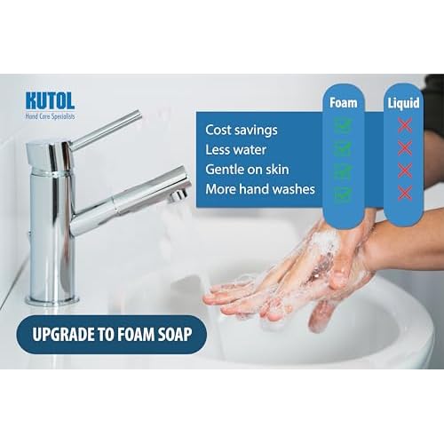 Health Guard 68610 Foaming Luxury Hand Soap D&FF, 1000 mL Refill Bag, Clear with No Fragrance (Pack of 4)