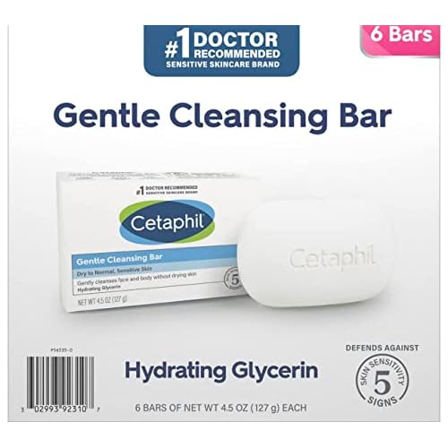 Gentle Cleansing Bar for Dry/Sensitive Skin 4.50 oz (Pack of 12)