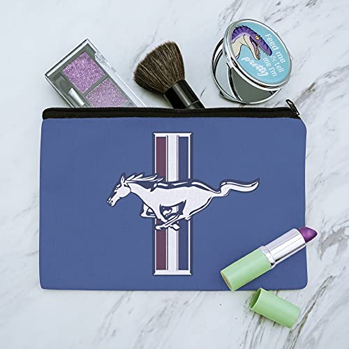 Ford Mustang Logo Makeup Cosmetic Bag Organizer Pouch