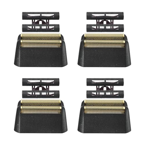 4 Pack Professional 5 Star Series Finale Shaver Replacement Foil and Cutter Bar Assembly Compatible with wahl Shaver Foil 7031-100, 7043-100 Super Close Shaving Replacement Heads (7043-4PCS)
