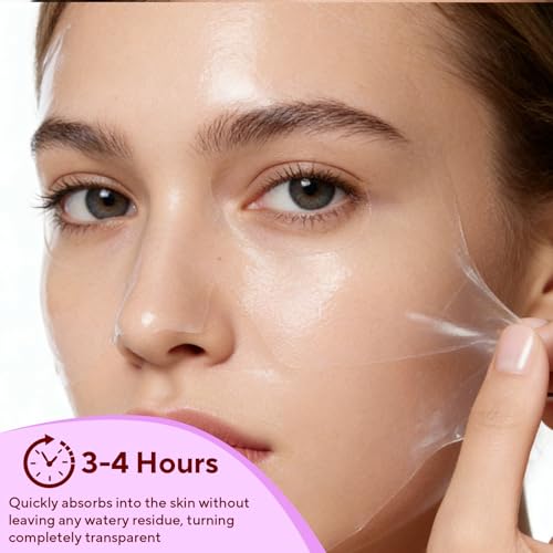 Collagen Face Mask, 4 Pack Bio-Collagen Real Deep Mask Overnight Hydrating Face Mask for All Skin Types,Original Hydrating Collagen Face Mask