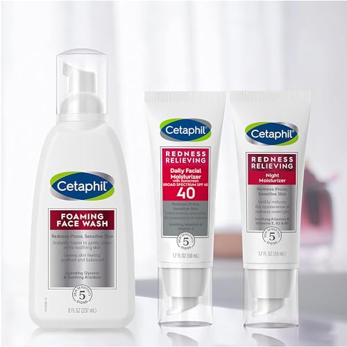 Redness Relieving Set, Night Moisturizer (1.7 oz) and Daily Facial Moisturizer SPF 40 (1.7 oz) For Redness Prone Skin