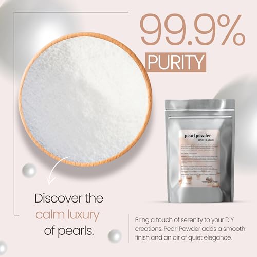 Pure Pearl Powder DIY Cosmetic Grade Pearl Powder For Face, Making Face Mask, Cream And Lotion (0.5 Ounce / 15 gram)