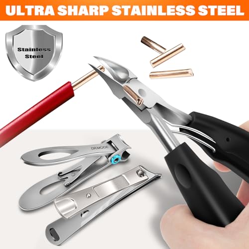 Slanted Toenail Clippers for Seniors Thick Toenails, Angled Head Large Toe Nail Clippers