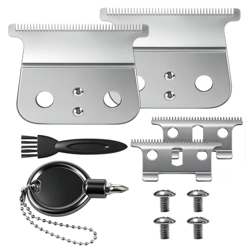 T-Blade Replacement Compatible with Andis T-Outliners GTO,GTX,GO and SLS Trimmers,2 Count